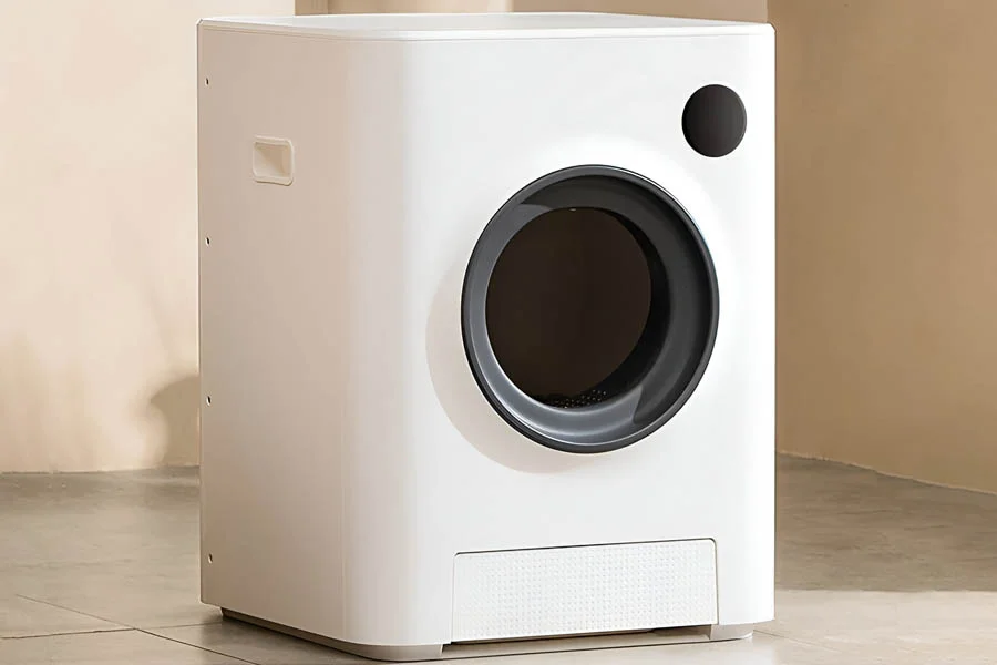 spinning cat litter box