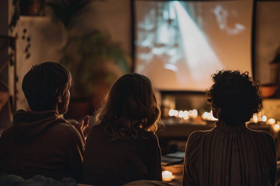 home theater system with projector